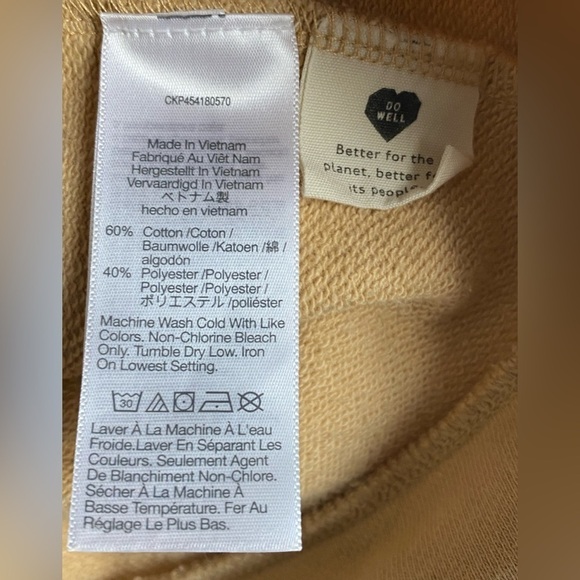 Madewell Dip-Dye Drawstring Hoodie Sweatshirt - Size Small - Picture 7 of 9